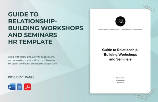 Guide to Relationship-building Workshops and Seminars HR Template