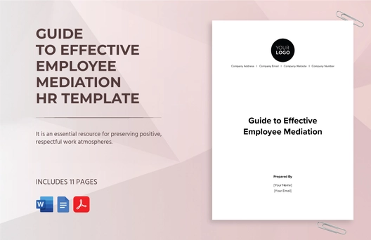 Guide to Effective Employee Mediation HR Template