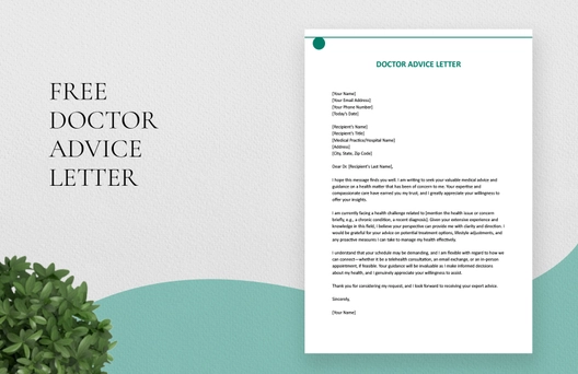 Doctor Advice Letter Doctor Advice Letter