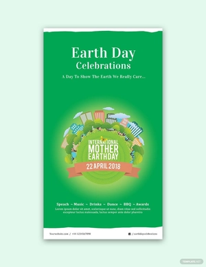 International Earth Day Snapchat Geofilter Template
