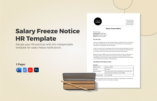 Salary Freeze Notice HR Template