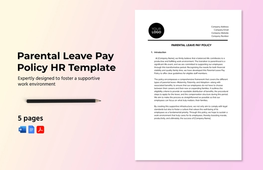 Parental Leave Pay Policy HR Template