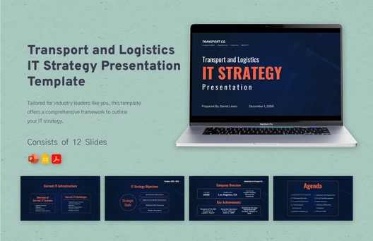 Transport and Logistics IT Strategy Presentation Template