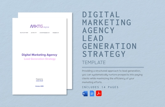 Digital Marketing Agency Lead Generation Strategy Template