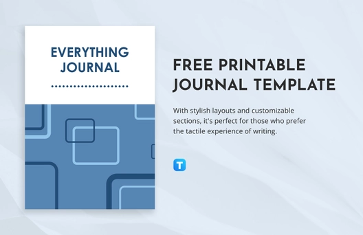 Free Printable Journal Template to Edit Online