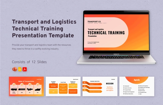 Transport and Logistics Technical Training Presentation Template