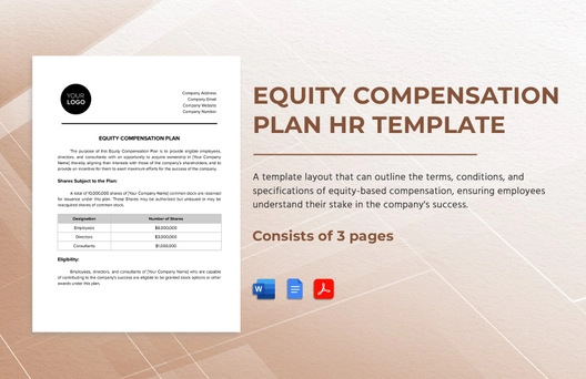 Equity Compensation Plan HR Template