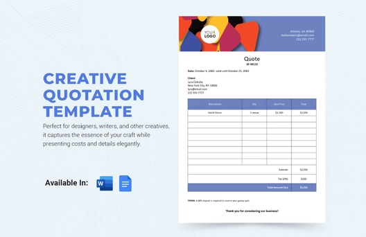 Creative Quotation Template