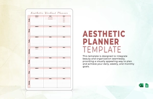 Aesthetic Planner Template