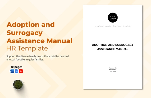 Adoption and Surrogacy Assistance Manual HR Template