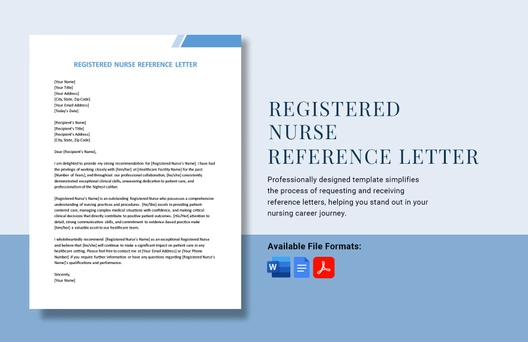 Registered Nurse Reference Letter