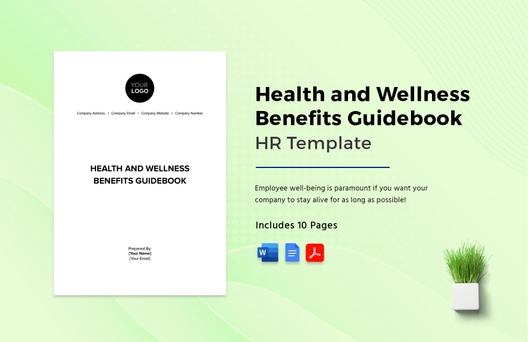 Health and Wellness Benefits Guidebook HR Template