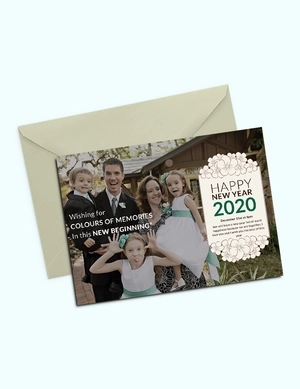 New Year Photo Invitation Template