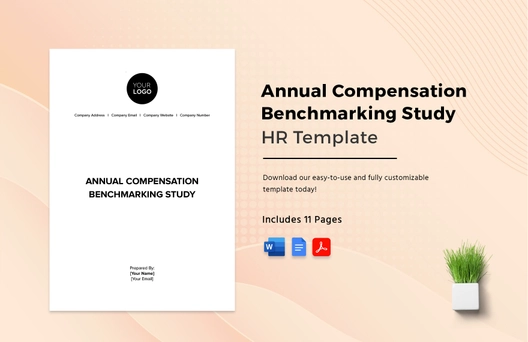 Annual Compensation Benchmarking Study HR Template