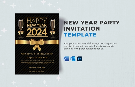 New Year Party Invitation Template