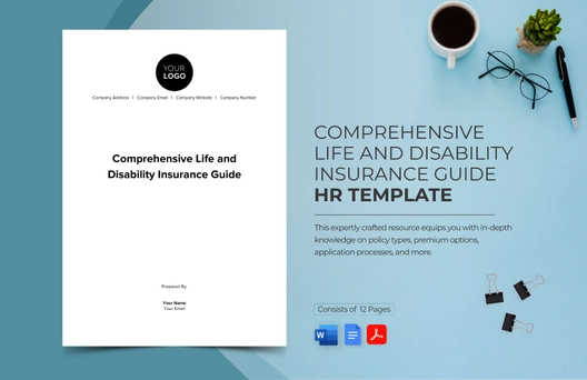 Comprehensive Life and Disability Insurance Guide HR Template