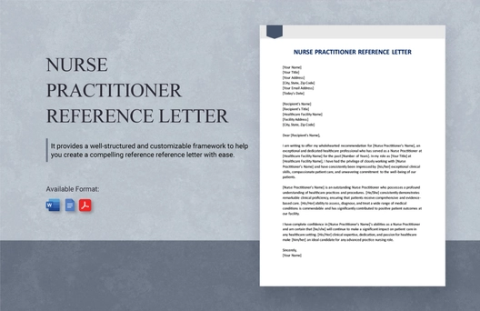 Nurse Practitioner Reference Letter