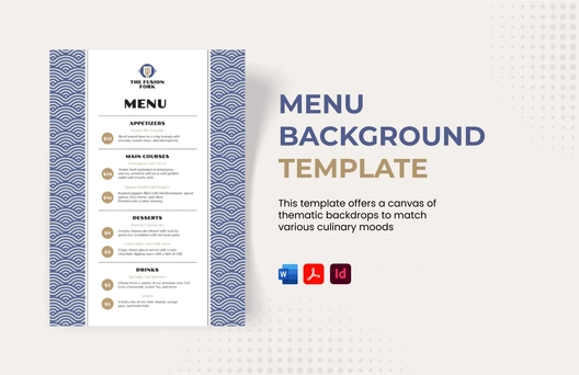 Menu Background Template