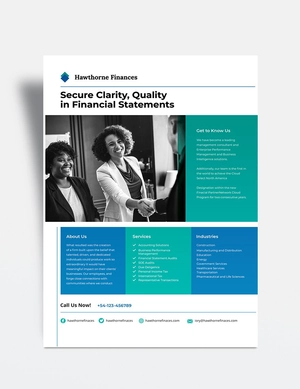Auditing Firm Flyer Template