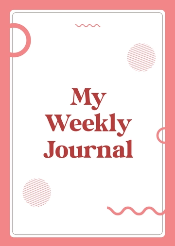 Free Weekly Journal Template to Edit Online