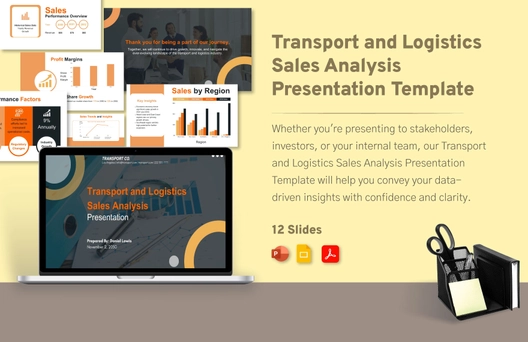 Transport and Logistics Sales Analysis Presentation Template