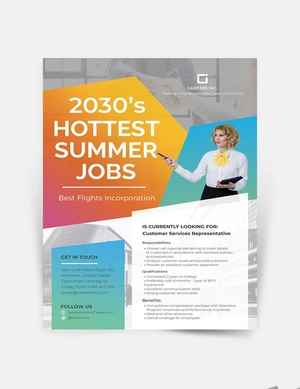 Job Advertising Flyer Template