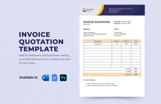 Invoice Quotation Template