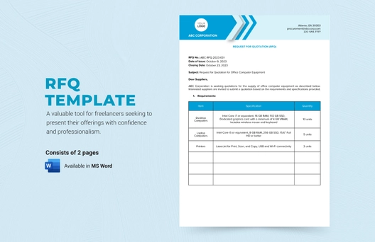 RFQ Template