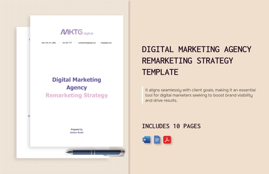 Digital Marketing Agency Remarketing Strategy Template