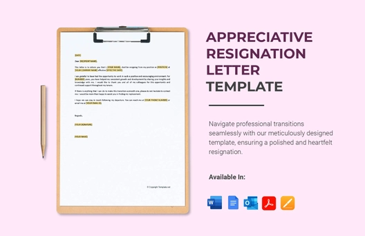 Appreciative Resignation Letter