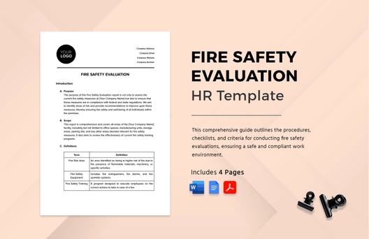 Fire Safety Evaluation HR Template
