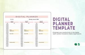 Digital Planner Template