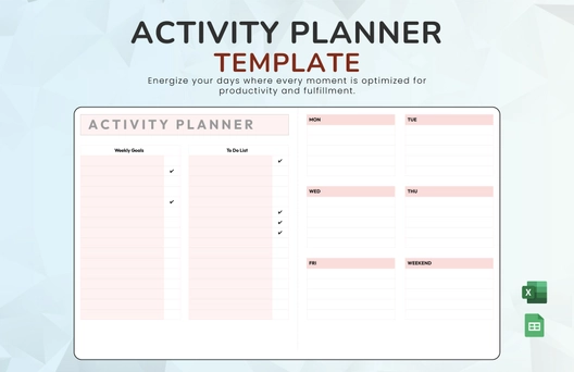 Activity Planner Template
