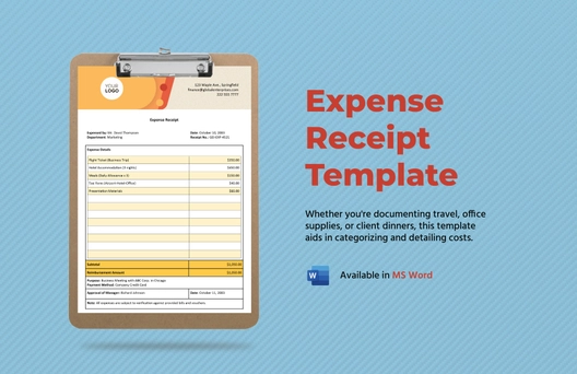 Expense Receipt Template