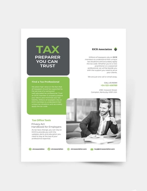 Tax Preparer Flyer Template