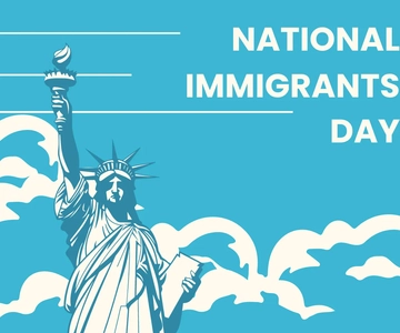 Free National Immigrants Day Ad Banner Template to Edit Online