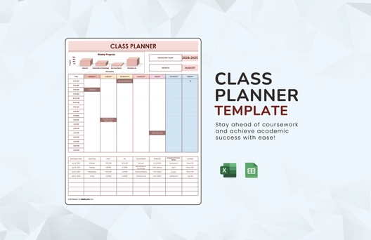 Class Planner Template