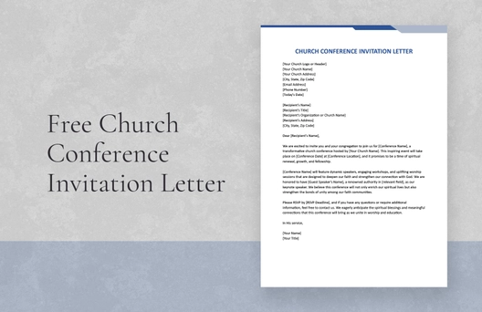Church Conference Invitation Letter