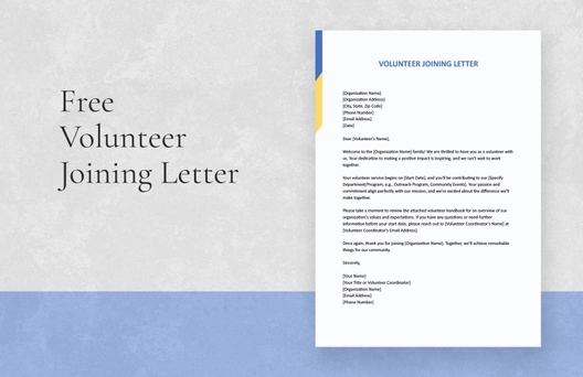 Volunteer Joining Letter