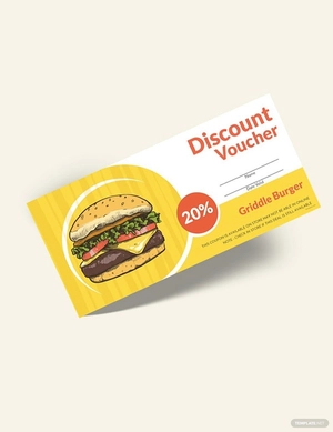 Fast Food Discount Voucher Template