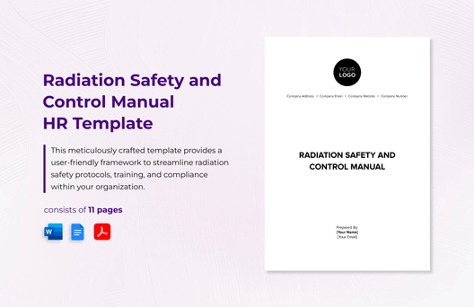Radiation Safety and Control Manual HR Template