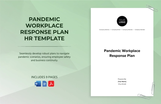 Pandemic Workplace Response Plan HR Template