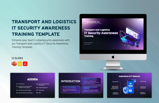 Transport and Logistics IT Security Awareness Training Template