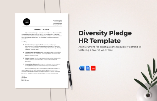 Diversity Pledge HR Template