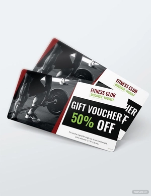 Gym Discount Voucher Template