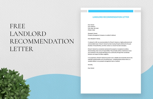 Landlord Recommendation Letter