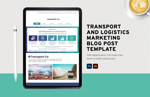 Transport and Logistics Marketing Blog Post Template