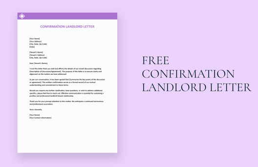 Confirmation Landlord Letter