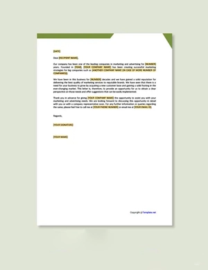 Business Sales Proposal Letter
