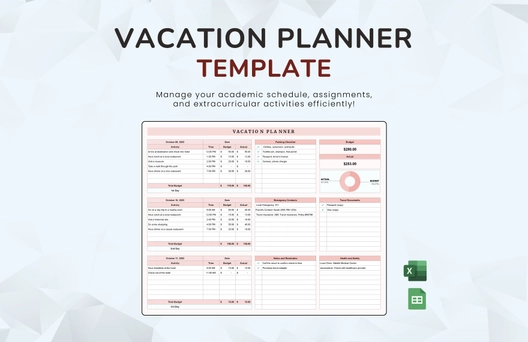 Vacation Planner Template